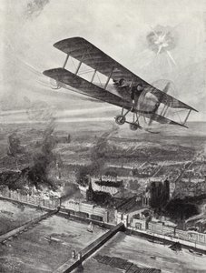 Eskadrilleleder Spenser Grey flyver over Köln, 8. oktober 1914